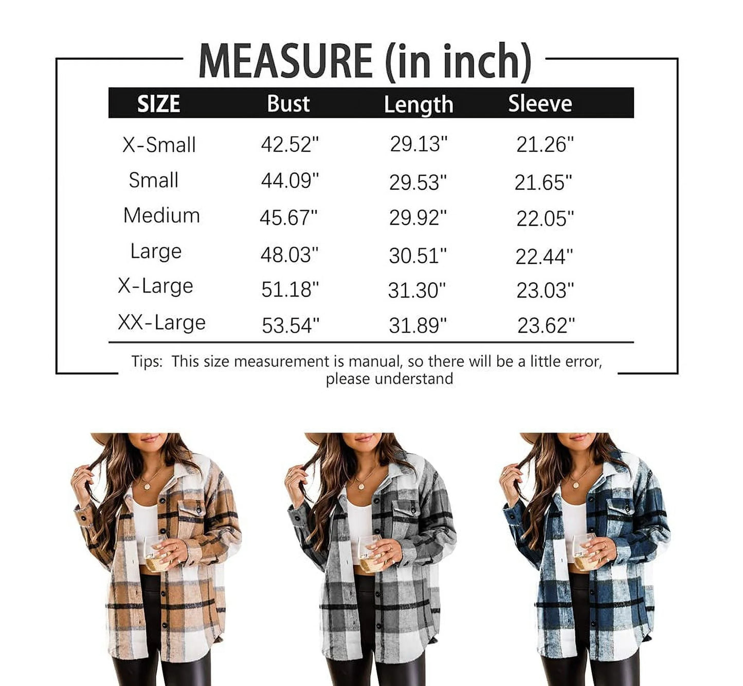 Women's Plaid Flannel Jacket