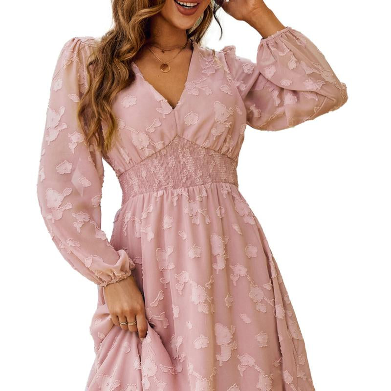 Women's Casual Floral Midi Dress