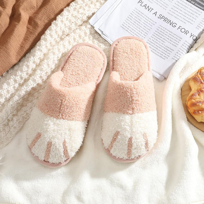 Cute Animal Slippers for Women Indoor Outdoor Memory Foam House Slippers Soft Warm Cozy Fuzzy Bedroom Non-Slip Shoes Christmas Gift Ladies Slippers